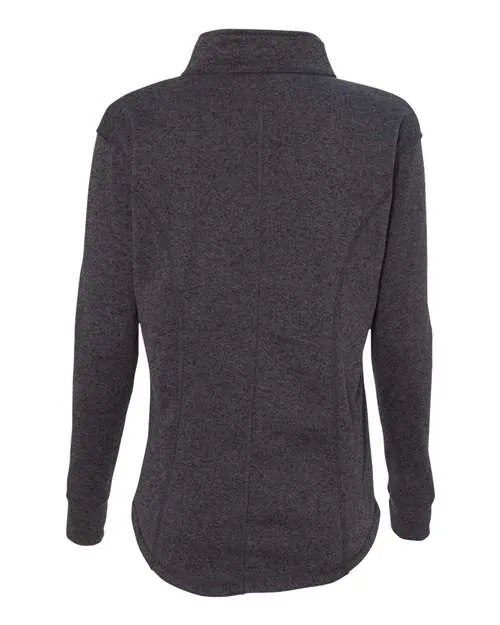 J. America - Women's Cosmic Fleece Quarter-Zip Pullover