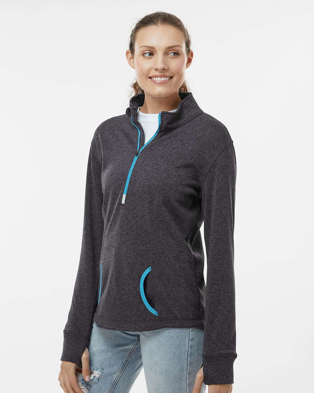 J. America 8617 — Onyx Fleck/ Electric Blue (3)