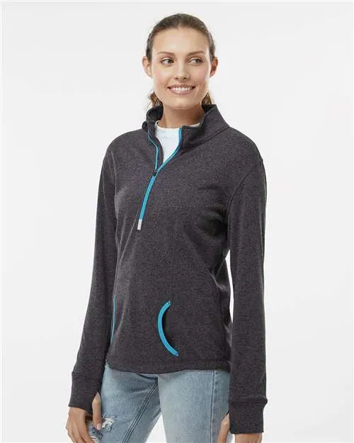 J. America - Women's Cosmic Fleece Quarter-Zip Pullover