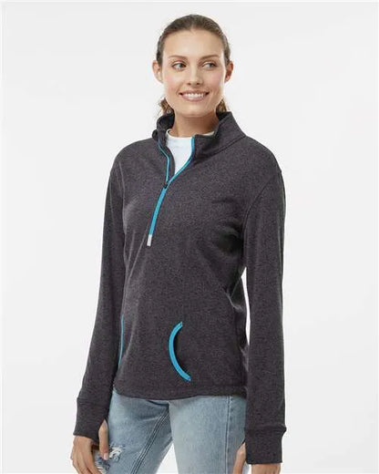 J. America - Women's Cosmic Fleece Quarter-Zip Pullover