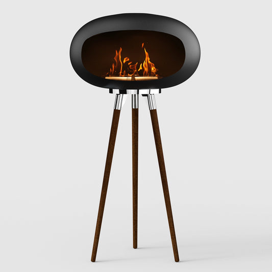 Indoor Tripod Floor Standing Fireplace