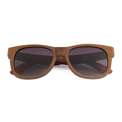 Wholesale Recycled Skatedeck Sunglasses - Jetty Ledge Brown