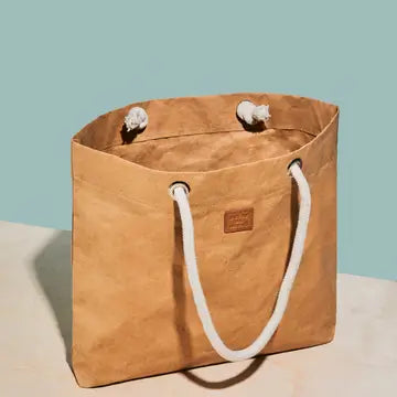 Pure Cord Shopper, Reusable Vegan Leather Tote Bag