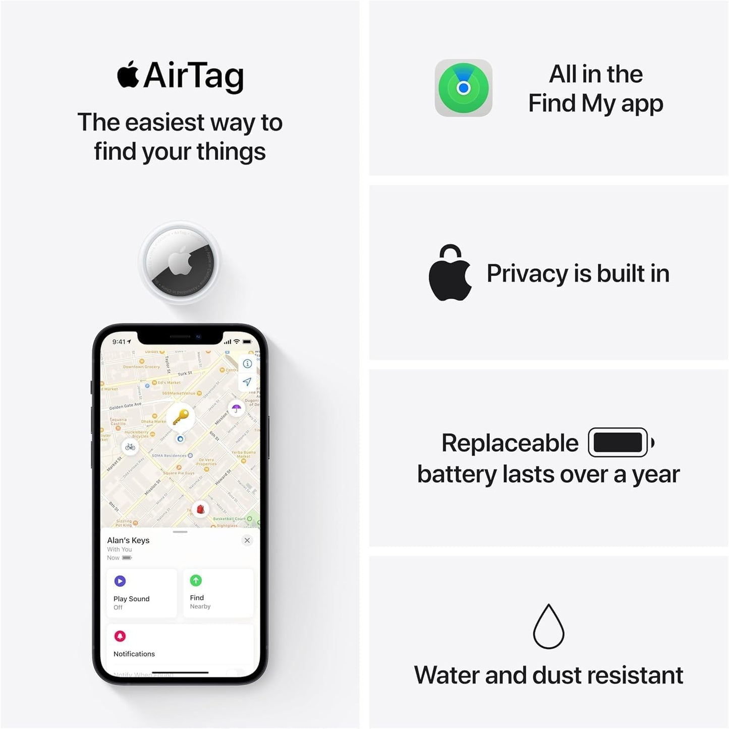 APPLE - AirTag 4 Pack