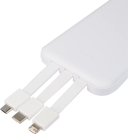 5,000 mAh Power Bank with Multi-Cables