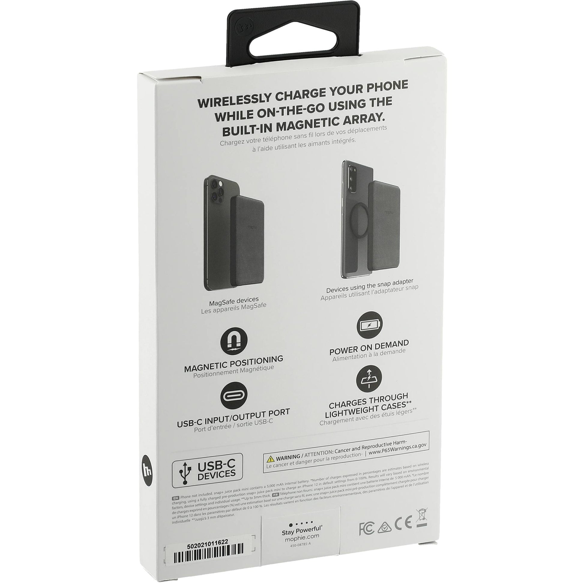 mophie Snap+ Mini 5000 mAh Wireless Power Bank