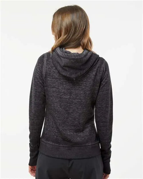 J. America - Women's Zen Fleece Full-Zip Hooded Sweatshirt