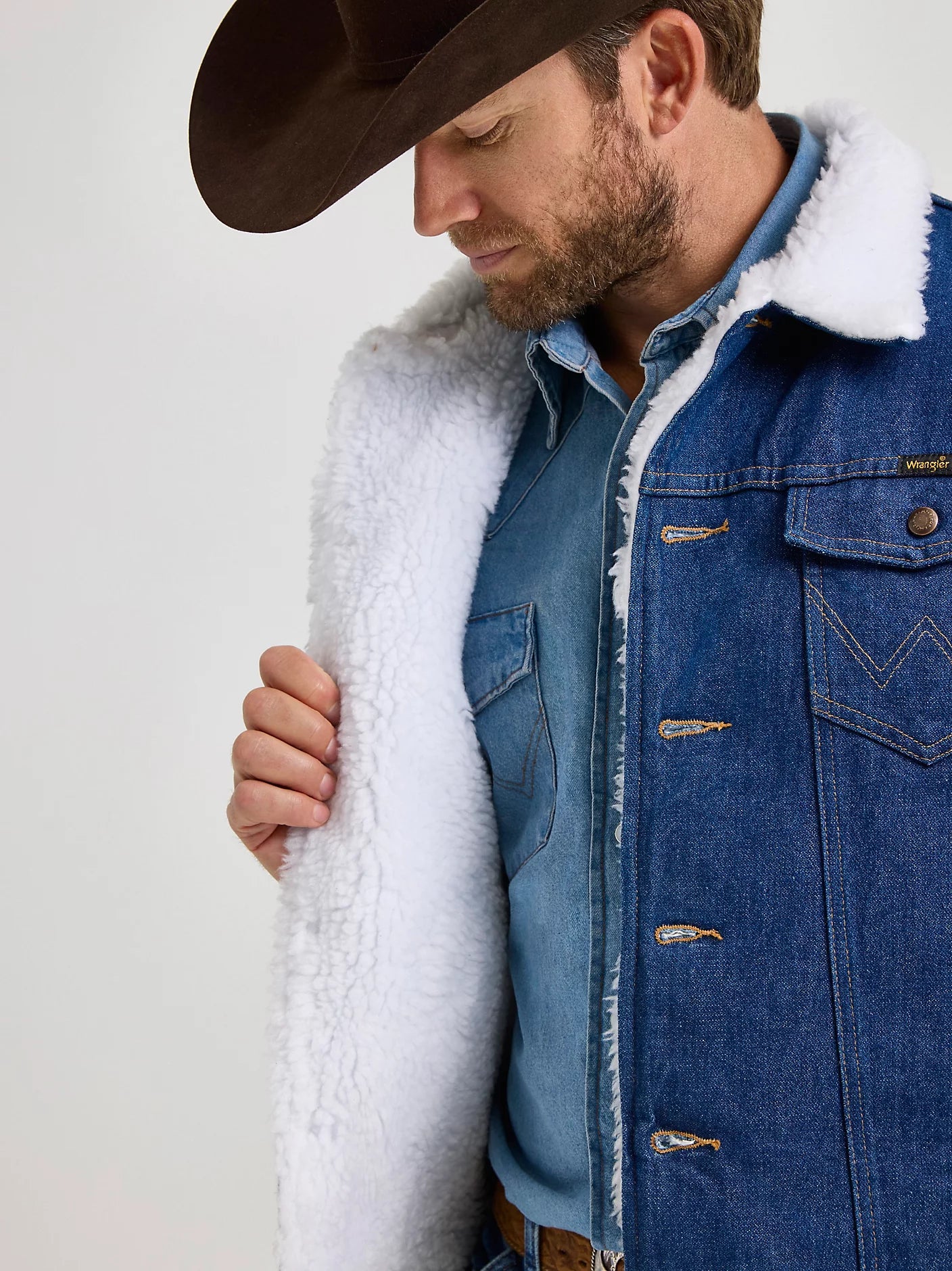Wrangler - Sherpa Lined Denim Jacket