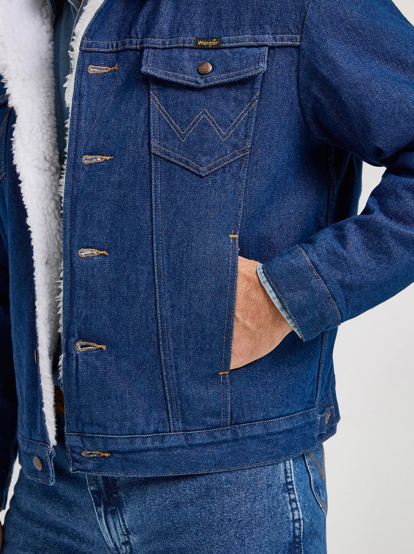 Wrangler - Sherpa Lined Denim Jacket