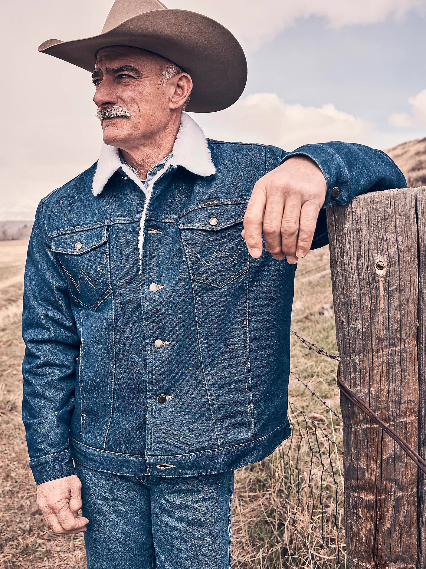 Wrangler - Sherpa Lined Denim Jacket