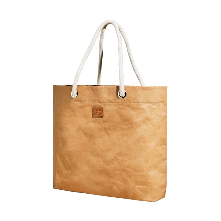 Pure Cord Shopper, Reusable Vegan Leather Tote Bag