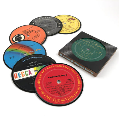 Wholesale Vinyl Record Label Coasters (Set of 6)