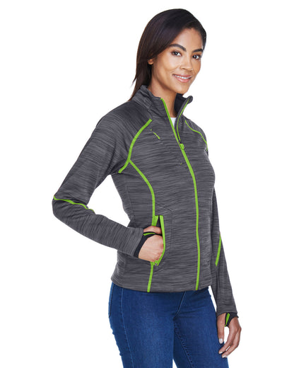 NORTH END - Ladies' Flux Mélange Bonded Fleece Jacket