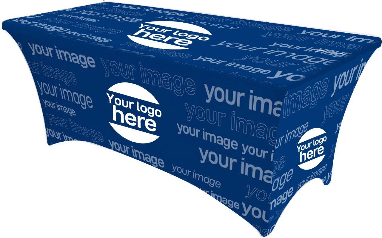 Custom Stretch Spandex Tablecloth with Logo For Events