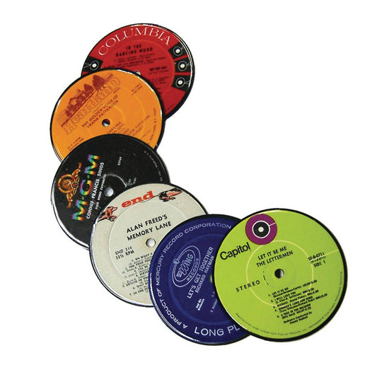 Wholesale Vinyl Record Label Coasters (Set of 6)