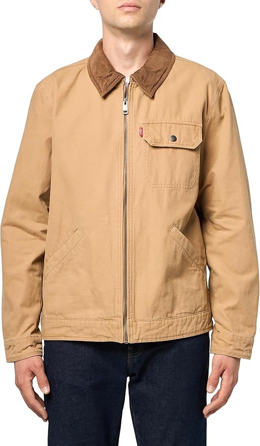 Levi's Workwear Cotton Canvas Corduroy Collar Depot Jacket