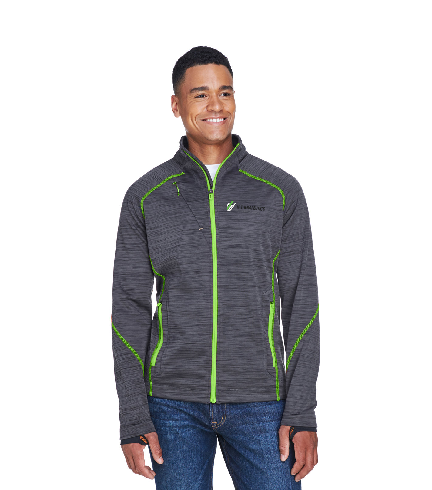 NORTH END - Men's Flux Mélange Bonded Fleece Jacket