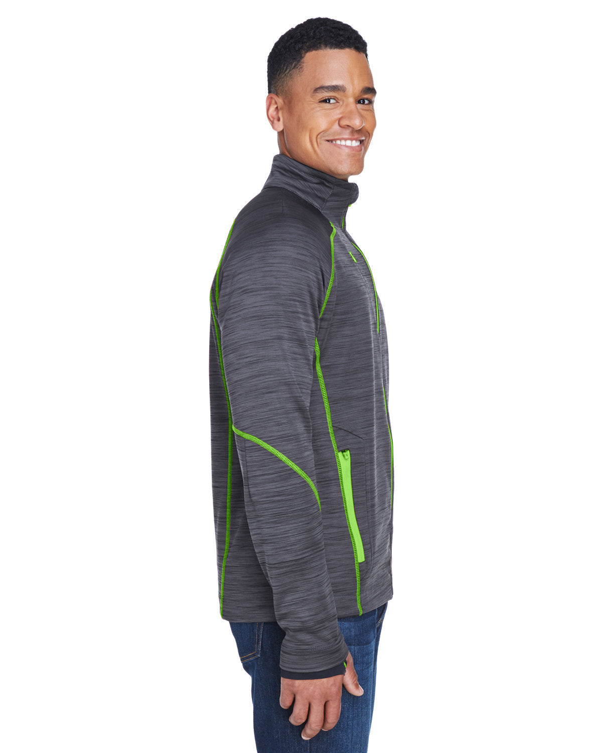 NORTH END - Men's Flux Mélange Bonded Fleece Jacket