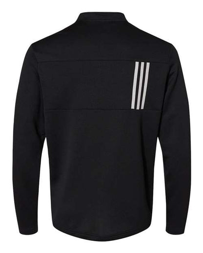 ADIDAS - 3-Stripes Double Knit Quarter-Zip Pullover