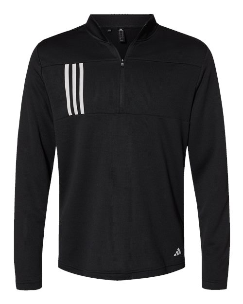 3-Stripes Double Knit Quarter-Zip Pullover