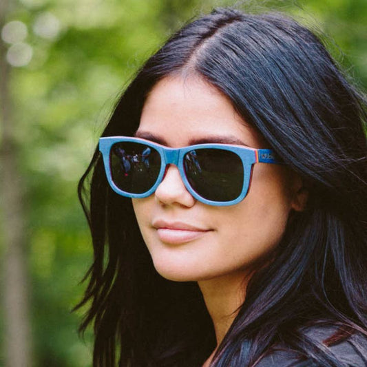 Wholesale Recycled Skatedeck Sunglasses - Escalator Blue