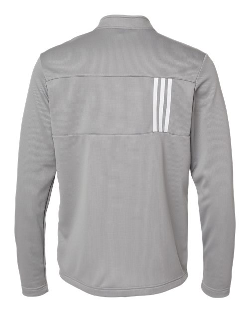 ADIDAS - 3-Stripes Double Knit Quarter-Zip Pullover