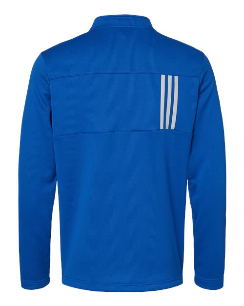 ADIDAS - 3-Stripes Double Knit Quarter-Zip Pullover