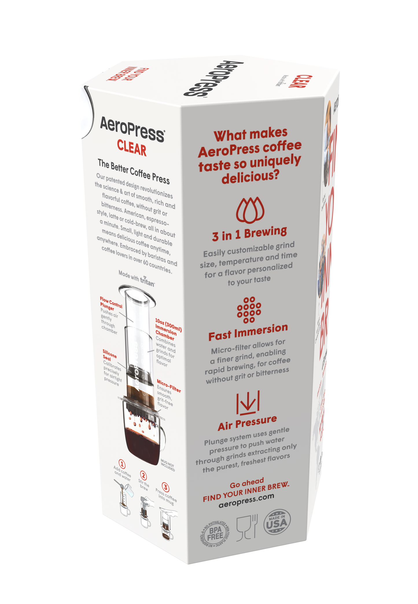 AeroPress Coffee Maker - Clear