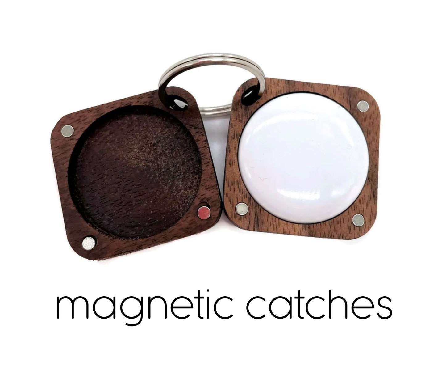 Wood Magnetic Airtag Cover