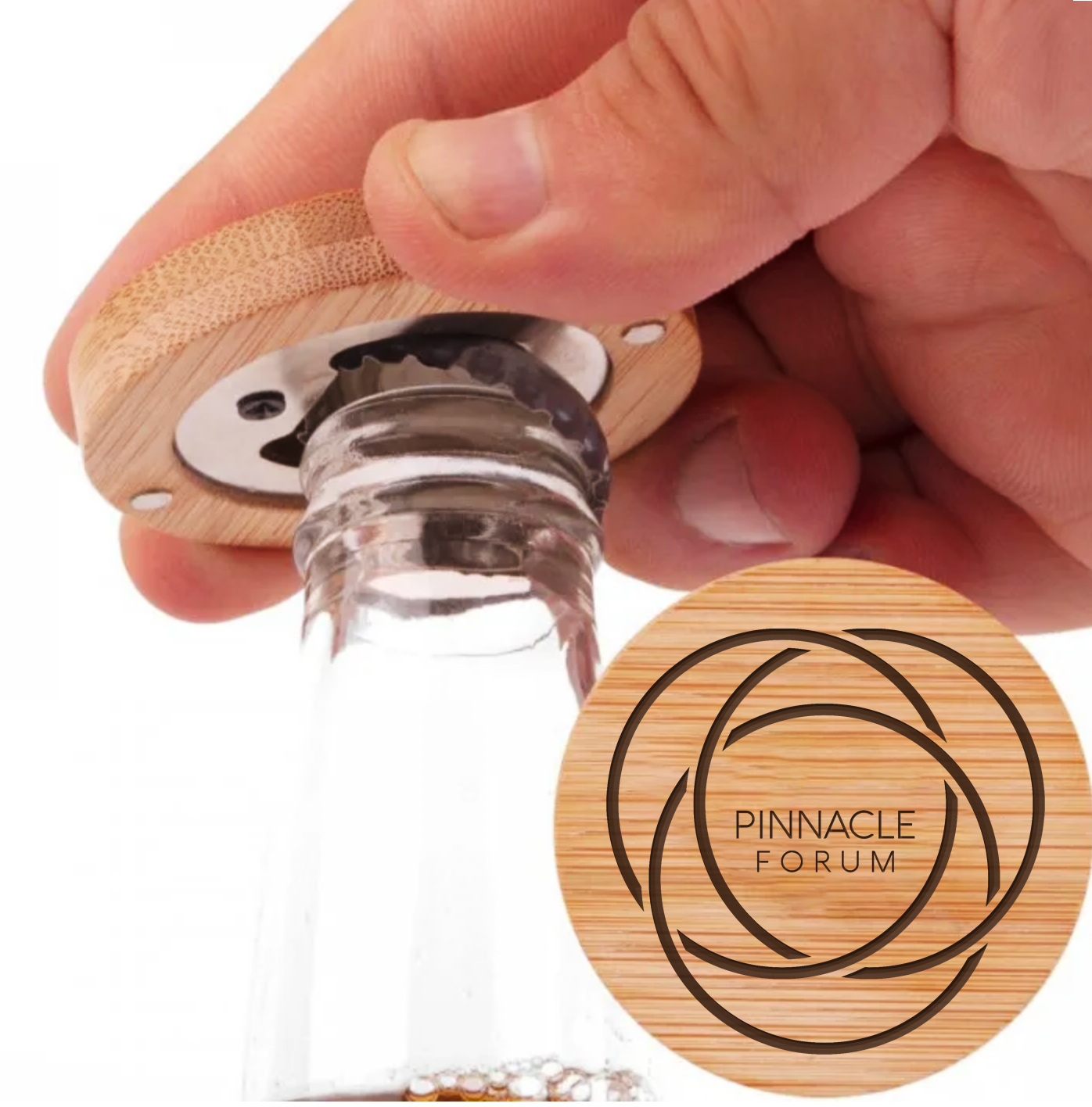 Round Wood Bottle Opener