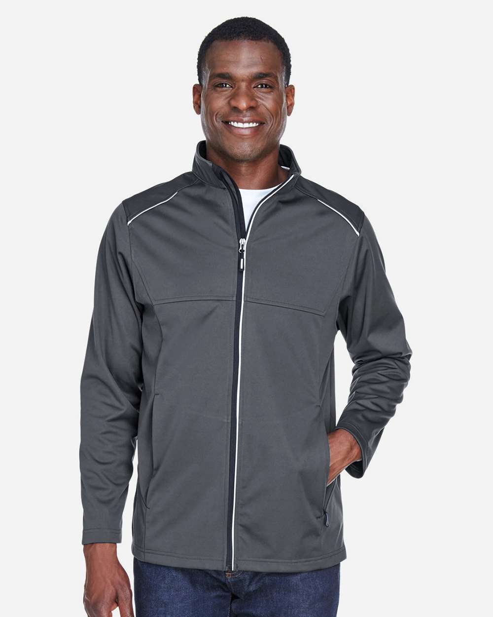CORE365 - Men's Techno Lite Three-Layer Knit Tech-Shell