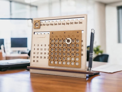 Wooden Perpetual Calendar