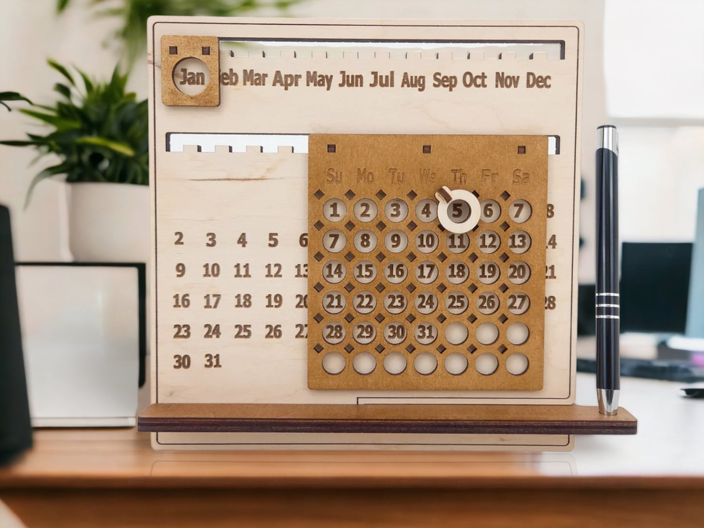 Wooden Perpetual Calendar