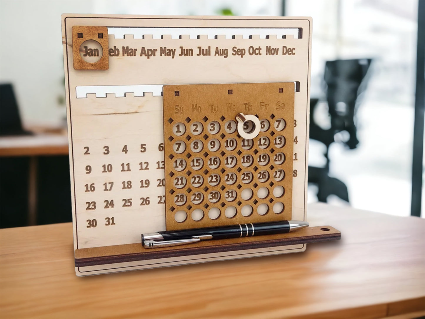 Wooden Perpetual Calendar