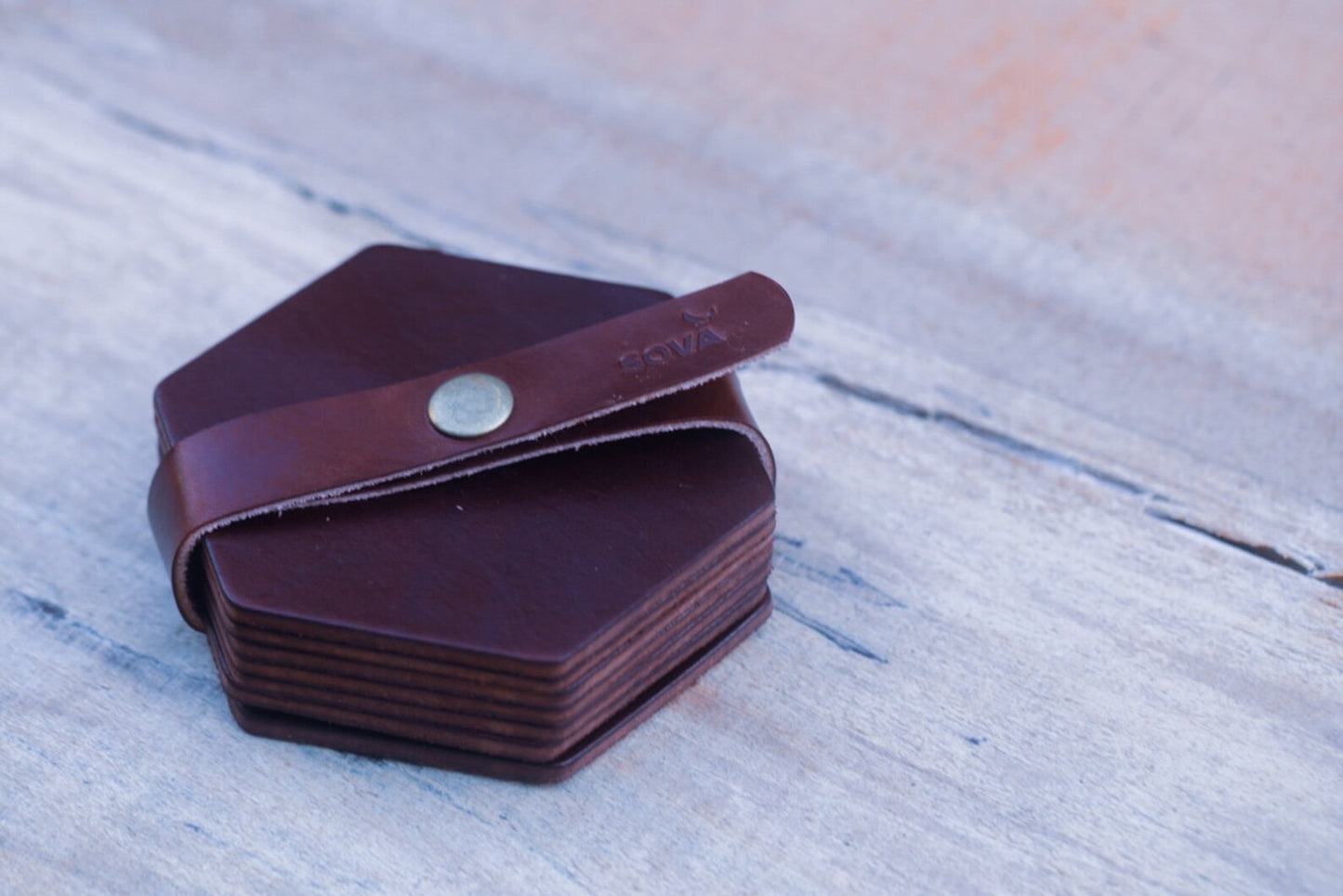 COASTIGON - Leather Coaster Set