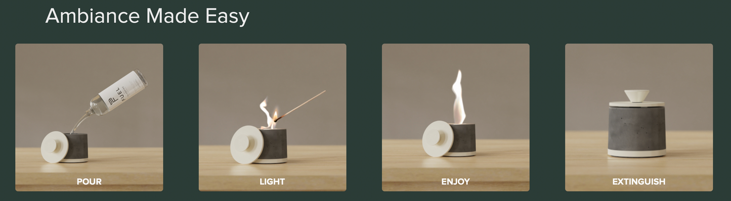 FLIKRFIRE® - Mini Personal Fireplace