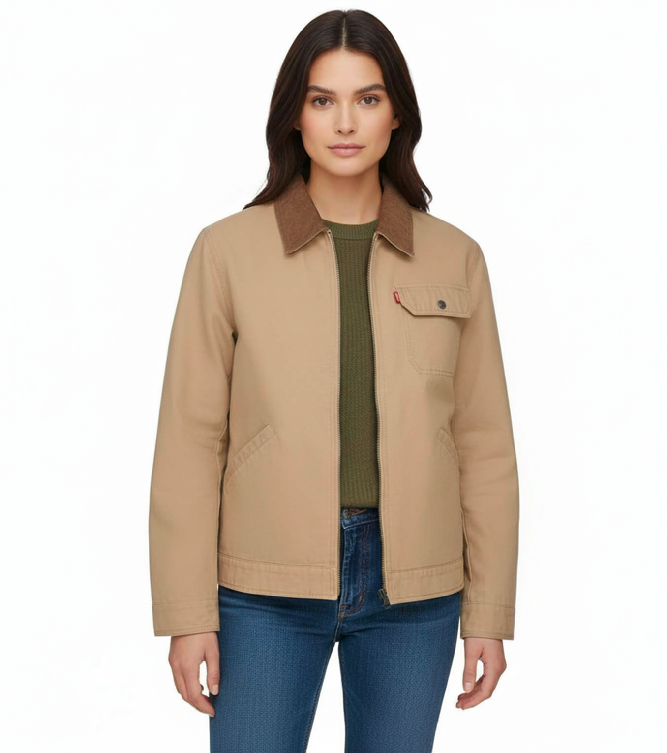 Levi's - Cotton Canvas Corduroy Collar Depot Jacket