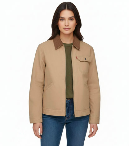 Levi's - Cotton Canvas Corduroy Collar Depot Jacket