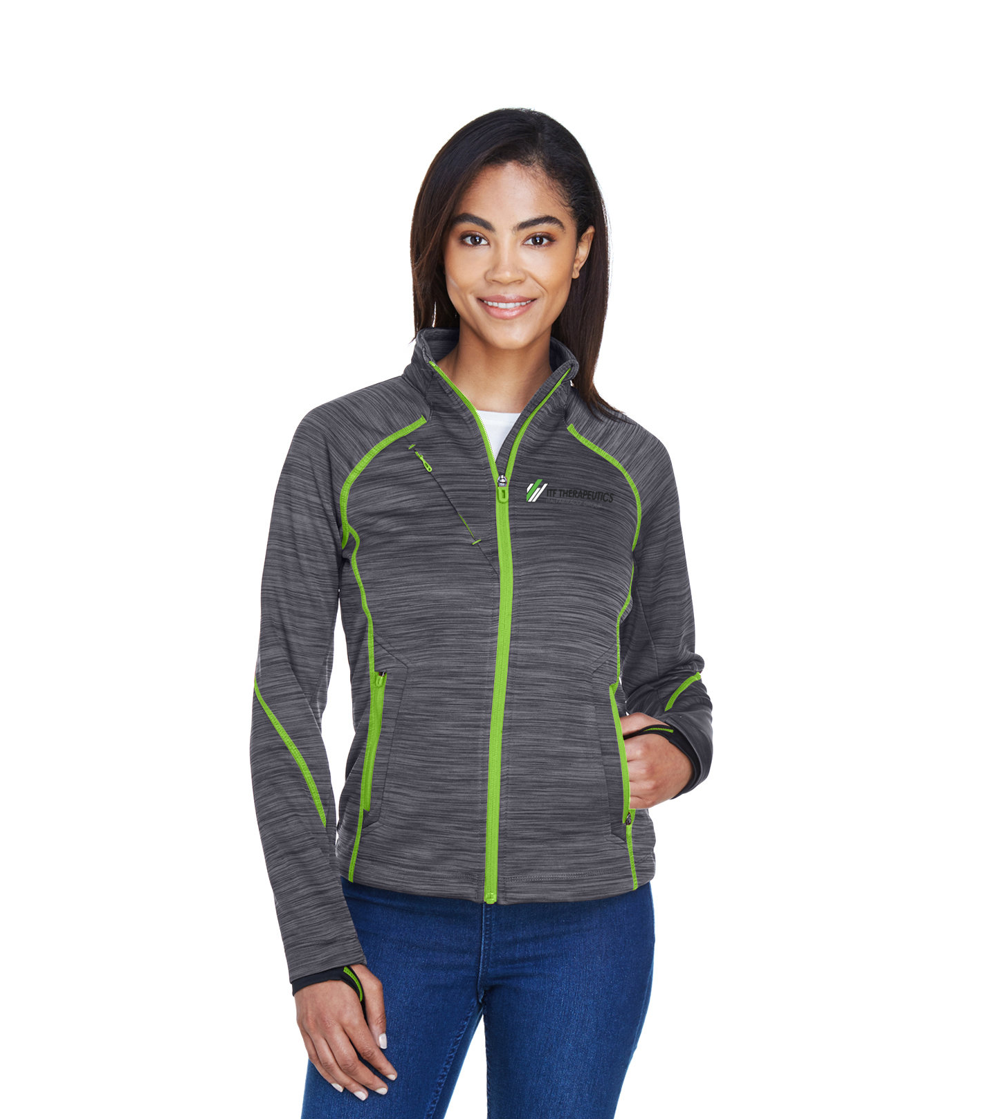 NORTH END - Ladies' Flux Mélange Bonded Fleece Jacket