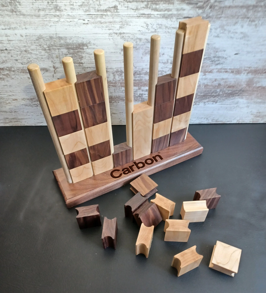 Handcrafted Hardwood Connect Four Game