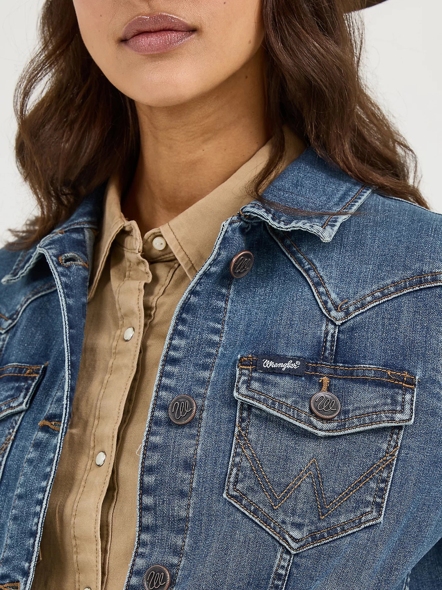 Wrangler -  Women's Long Sleeve Classic Fit Denim Jacket