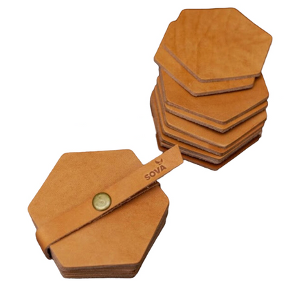 COASTIGON - Leather Coaster Set