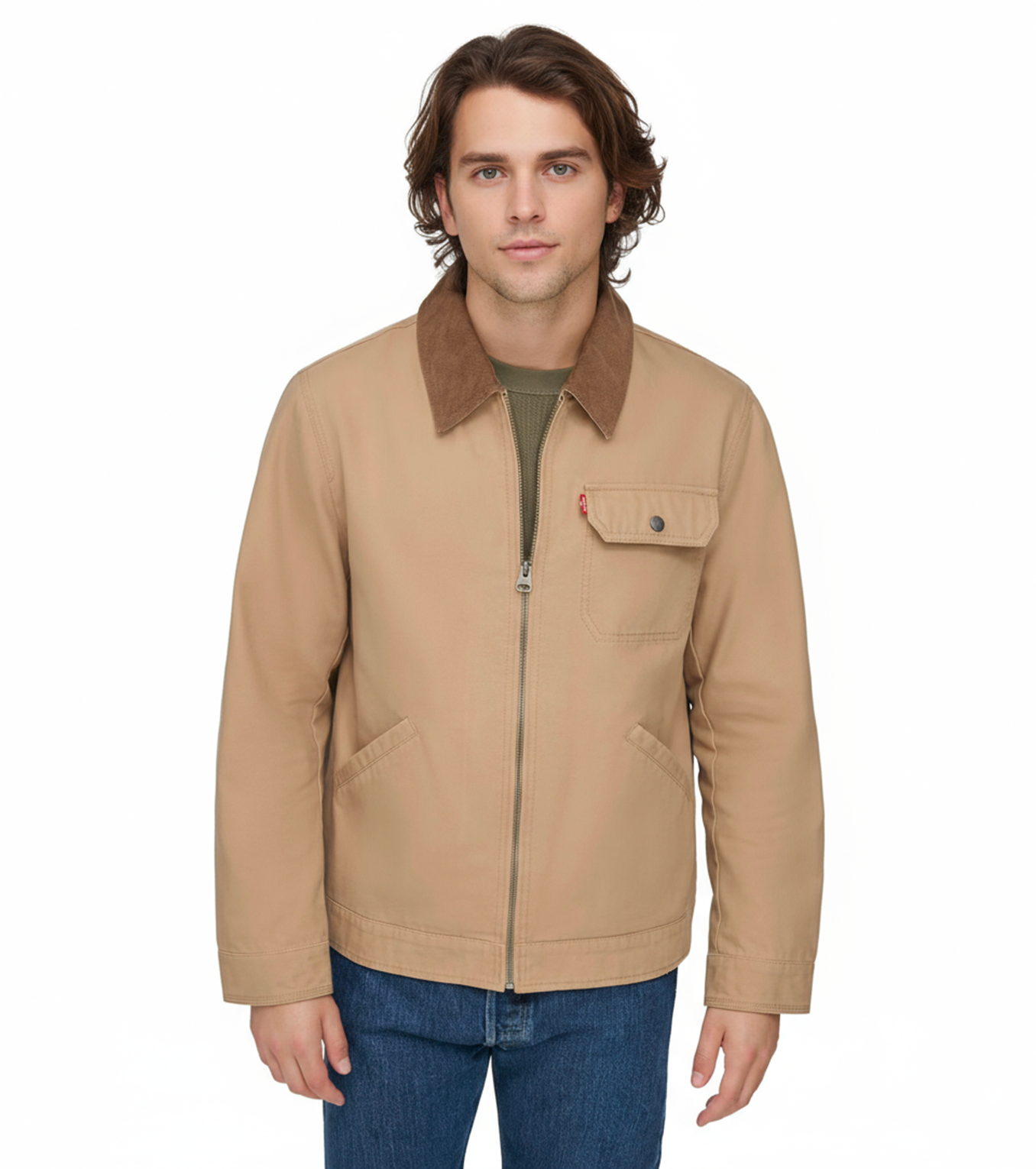 Levi's - Cotton Canvas Corduroy Collar Depot Jacket