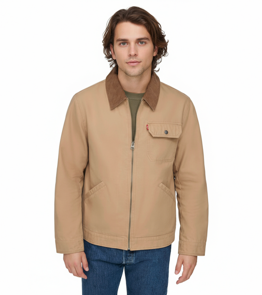 Levi's - Cotton Canvas Corduroy Collar Depot Jacket