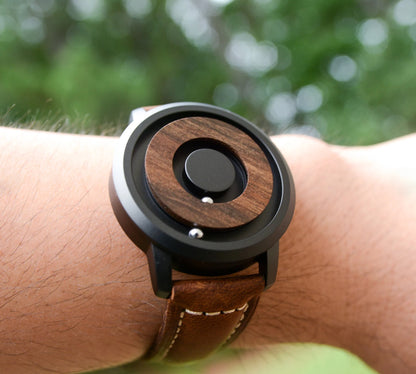 HANDLESS - Minimalist Magnetic Bearing Wood Watch