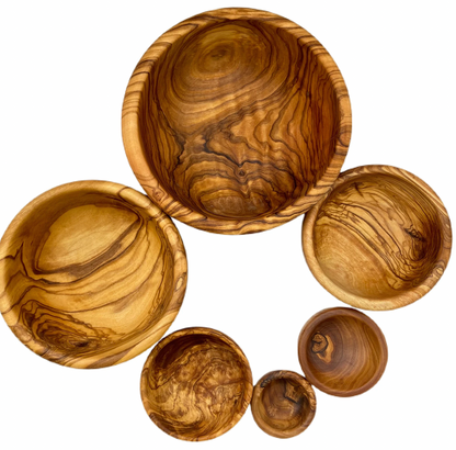 SOUPTONUTS - Set of 6 Olive Wood Nested Bowls