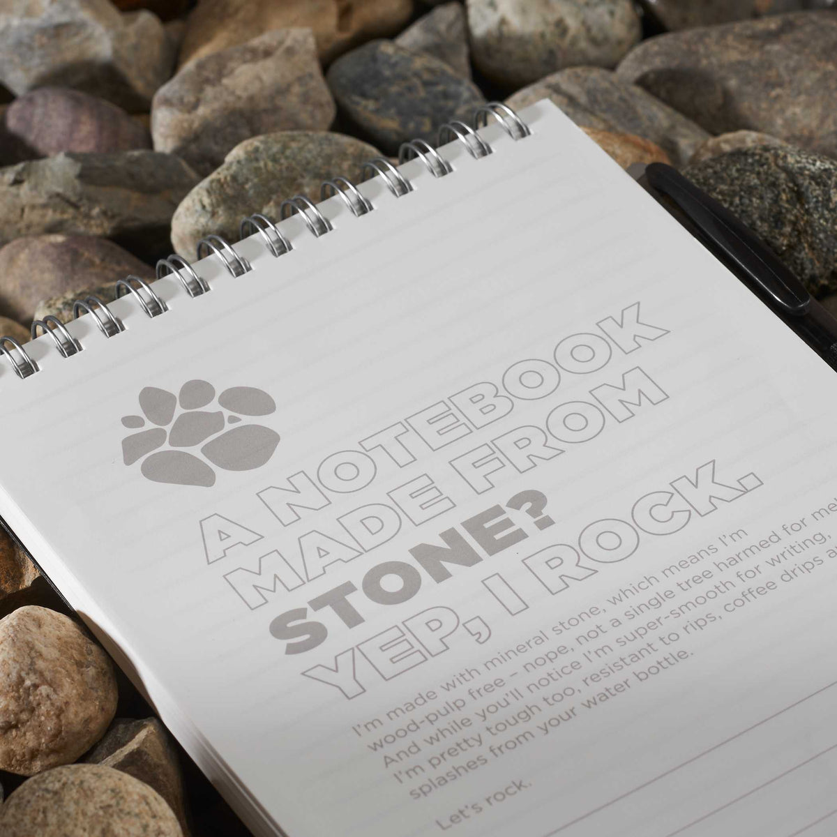 5 x 7 Mineral Stone Field Reporter Notebook with Pen