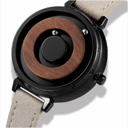 HANDLESS - Minimalist Magnetic Bearing Wood Watch