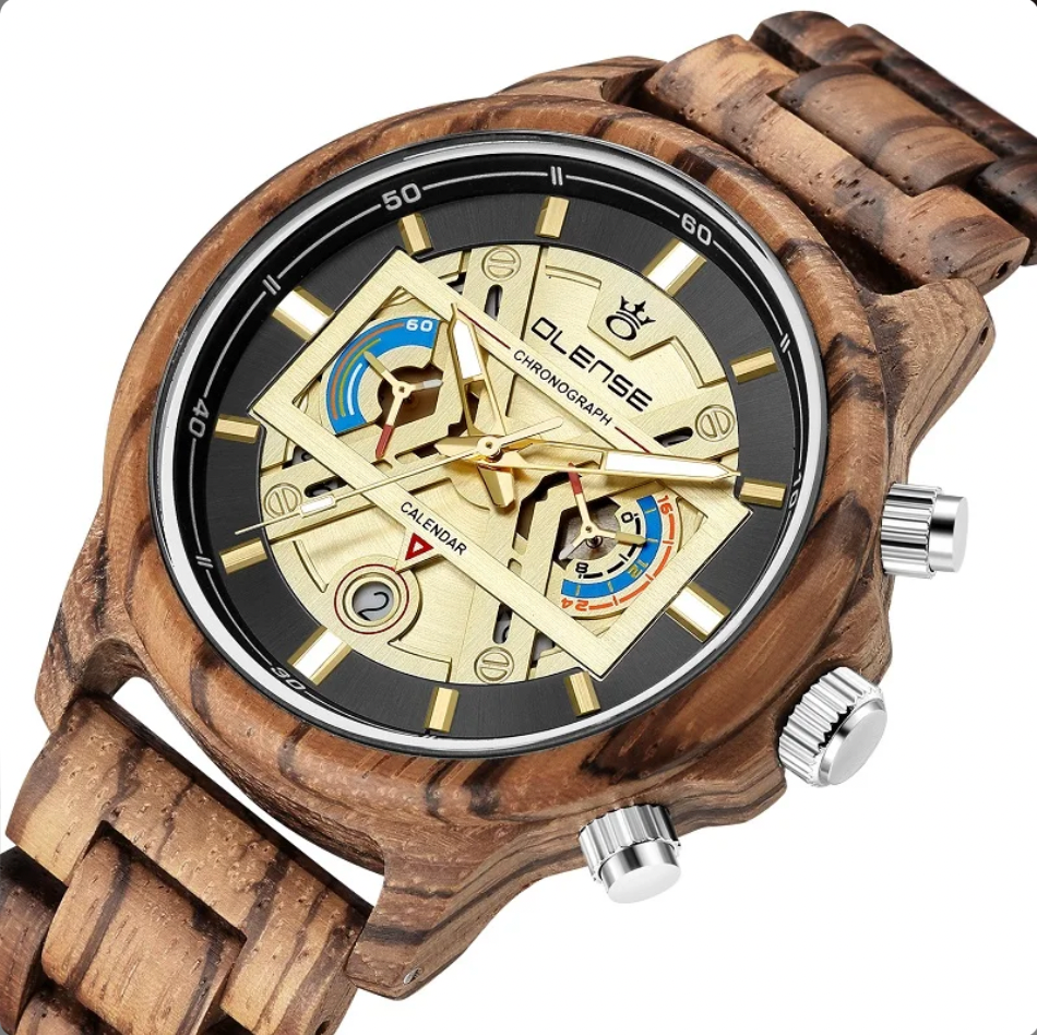 Bone Watch BONES - Chronograph Quartz Watch Wood – The Goods