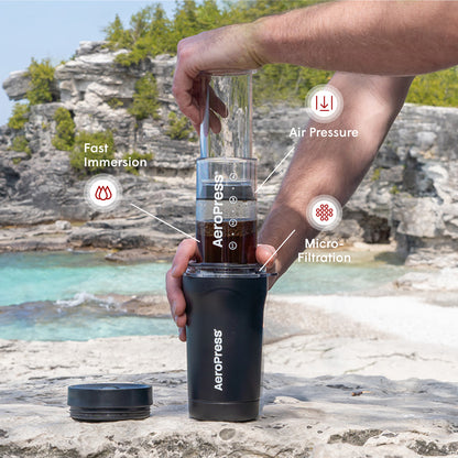 AeroPress Coffee Maker - Go Plus Travel System